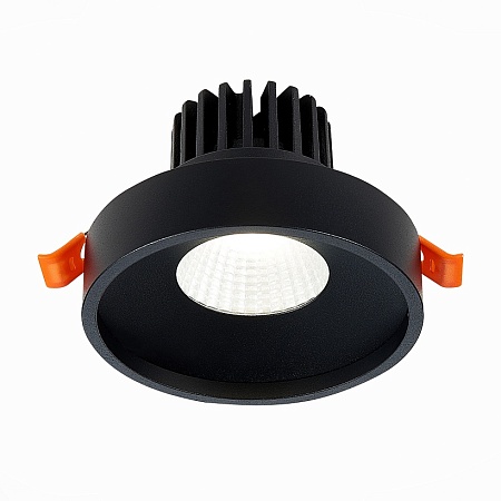 Св-к встр. Черный LED 1*10W 3000K 750Lm Ra>90 38° IP20 D100xH75 170-240V ST751.438.10 - фото