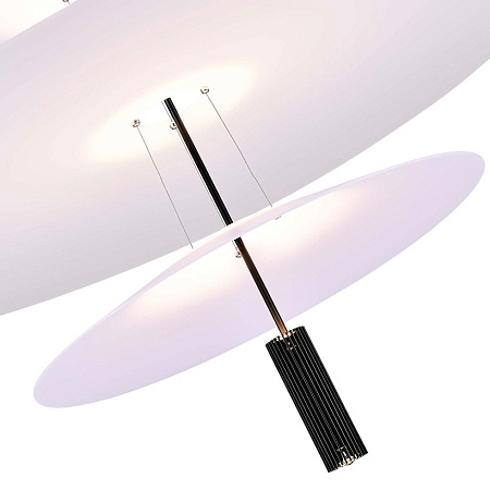 Люстра подвесная ST-Luce Черный/Белый LED 1*15W 3000K SL6101.413.01 - фото