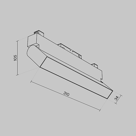 Трековый светильник Technical Basis Rot TR013-2-20W3K-B - фото