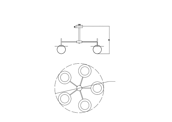 Подвесной светильник Freya Camelia FR5202PL-05BS - фото