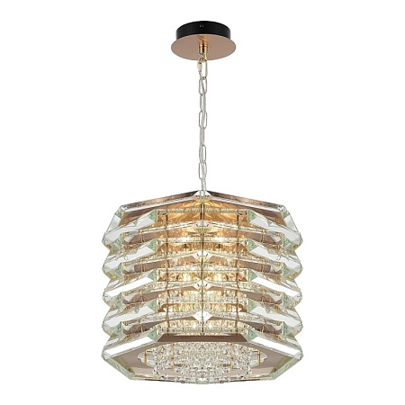 Светильник подвесной ST-Luce медь/прозрачный E14 8*40W SL6137.203.08 - фото