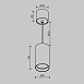 Подвесной светильник Technical Vol P100PL-20W3K-B - фото