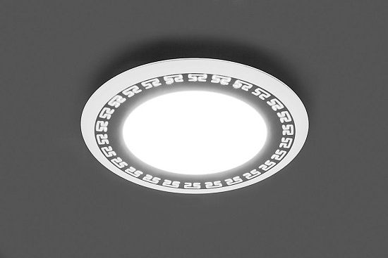 Светодиодный светильник Feron AL2440 встраиваемый 16W 4000K и подсветка 4000К белый - фото