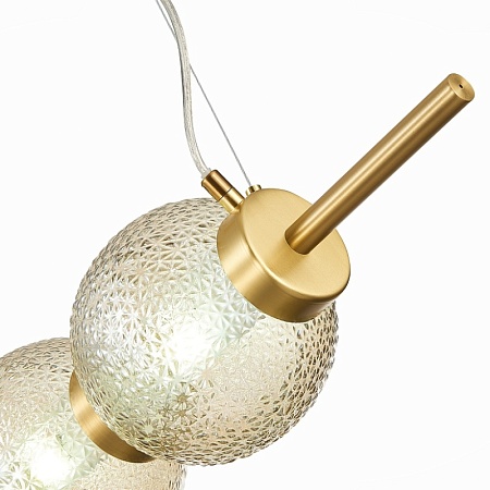 Светильник подвесной ST-Luce Латунь/Коньячный E14 3*40W SL1155.313.03 - фото