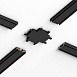 Коннектор для четырёхстороннего соединителя накладного шинопровода Flat Magnetic 85004/00 Elektrostandard - фото