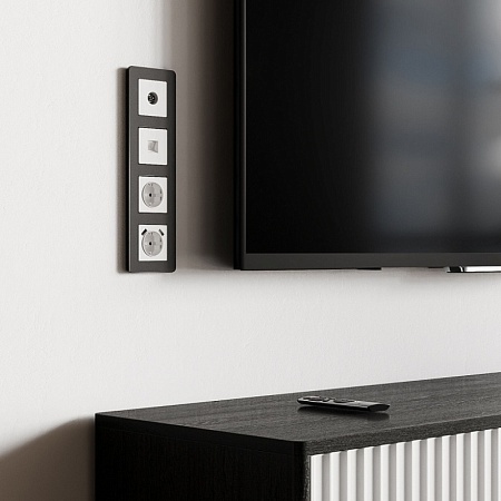 Розетка Ethernet RJ-45 (белый матовый) W1181061 - фото