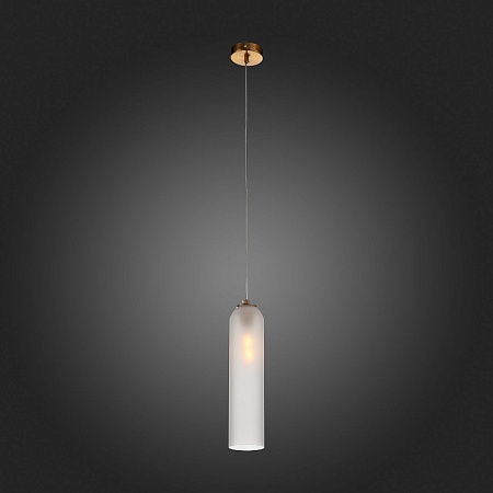 Светильник подвесной ST-Luce Латунь/Белый E27 1*60W SL1145.353.01 - фото