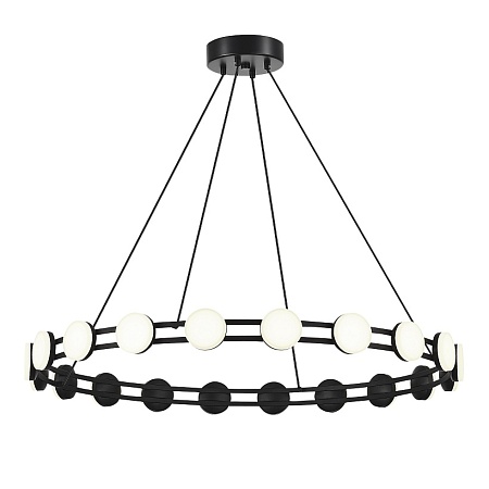 Светильник подвесной ST-Luce черный/белый LED 1*40W 4000K SL6610.403.20 - фото