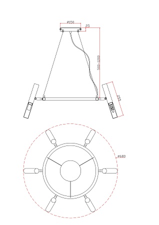 Люстра Freya FR6109PL-06CH - фото