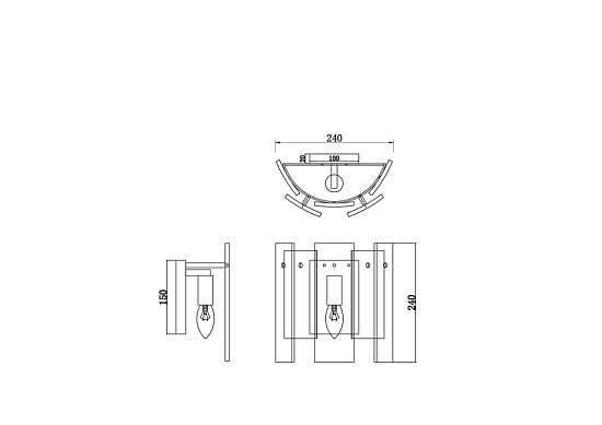 Настенный светильник (бра) Freya Ottimo FR5198WL-01CH - фото