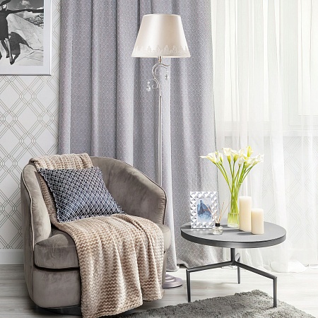 Напольный светильник Eurosvet 01023/1 серебро - фото