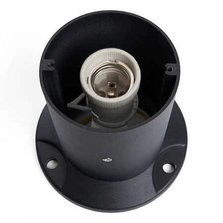 Светильник садово-парковый Feron DH0810, столб,  E27 230V, черный - фото