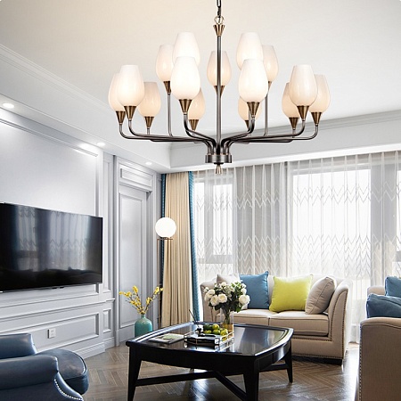 Подвесная Люстра Viola Milk 6 Imperiumloft 181911-26 - фото