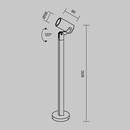 Ландшафтный светильник Outdoor Scope O025FL-01B1 - фото