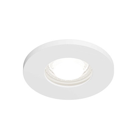 DK2036-WH Встраиваемый светильник влагозащ., IP 44, до 15 Вт, GU10, LED, белый, алюминий - фото
