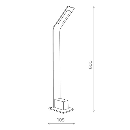 Светильник уличный наземный ST-Luce Черный/Черный LED 1*6W 4000K SL094.405.01 - фото