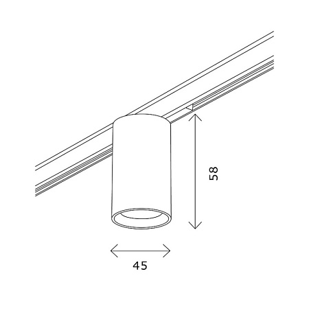 Трековая система St Luce накладная магнитная 400 TS-D-400-ST671.436.09