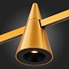 Магнитный трековый светильник FARM Золотистый LED 1*5W 3000K 272Lm Ra90 60 IP20 D70xH11 ST813.206.05 - фото