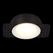 Св-к встр. Черный GU10 1*50W IP20 D78xH30 165-265V Без ламп ST218.458.01
