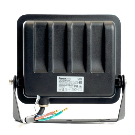 Светодиодный прожектор Feron.PRO LL-1000 IP65 30W 6400K черный - фото