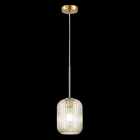 Светильник подвесной ST-Luce Латунь/Коньячный E27 1*60W SL1154.333.01 - фото