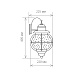 Уличный настенный светильник Regul D черная медь IP44 GLXT-1475D - фото