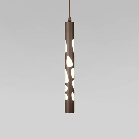 Подвесной светодиодный светильник DLR037 12W 4200K кофейный Elektrostandard - фото