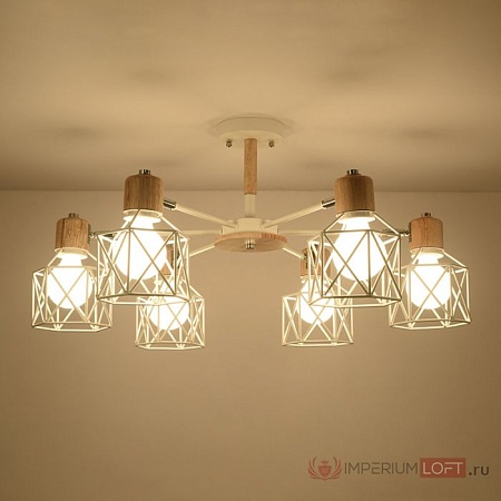 Потолочная Люстра Corf B3 Green 6 Lamps Imperiumloft 189484-26 - фото