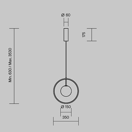 Подвесной светильник Maytoni MOD407PL-L12G3K1 - фото