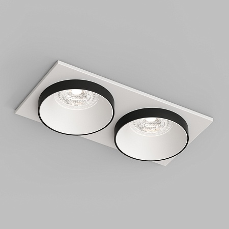 DK2422-BK Встраиваемый светильник, IP 20, 50 Вт, GU10, черный, алюминий - фото