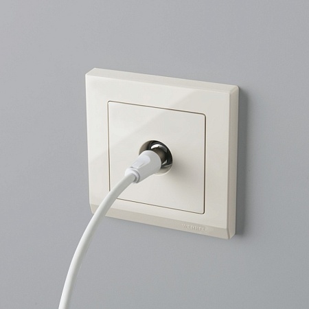 ТВ розетка проходная слоновая кость WL03-TV-2W-ivory - фото