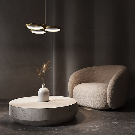 Подвесной светильник Eurosvet 90034/3 золото - фото