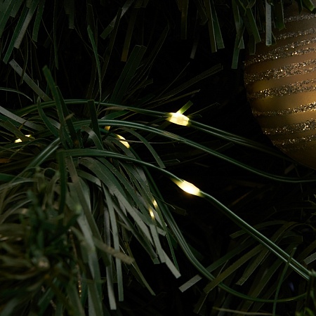 Светодиодная гирлянда Feron CL581 линейная Роса (на плоском проводе) 220V 2700K c питанием от сети - фото