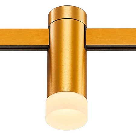 Магнитный трековый светильник FARM Золотистый LED 1*3W 3000K 93Lm Ra90 120 IP20 D29xH90 ST812.206.03 - фото
