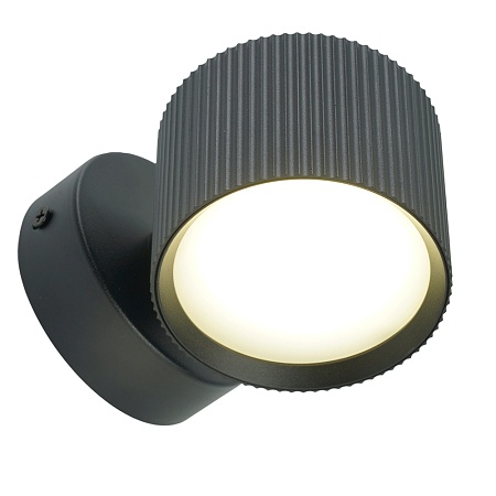 Светильник  настенный Feron HL4580 ARIA 12W, 230V,GX53, черный IP20 - фото
