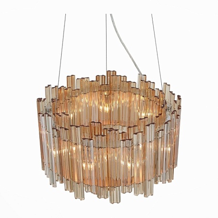 Люстра подвесная ST-Luce Хром/Янтарный G9 9*5W SL400.103.09 - фото