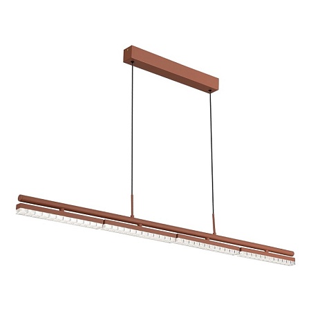 Светильник подвесной ST-Luce терракотовый/прозрачный LED 1*32W 4000K SL1018.603.04 - фото