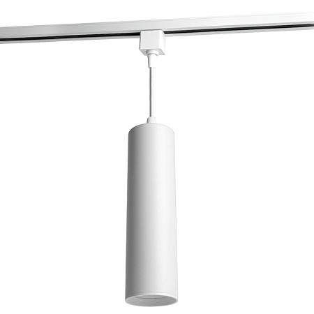 Светильник Feron AL196 трековый однофазный на шинопровод под лампу на подвесе GU10, белый - фото