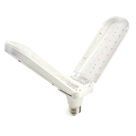 Лампа светодиодная 2-х лепестковая Feron LB-7000 E27 20W 175-265V красно-синий спектр - фото