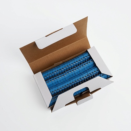 Зажим наборный изолированный (винтовой) ЗНИ - 2,5 (JXB2.5), синий, STEKKER, LD551-2-25 - фото