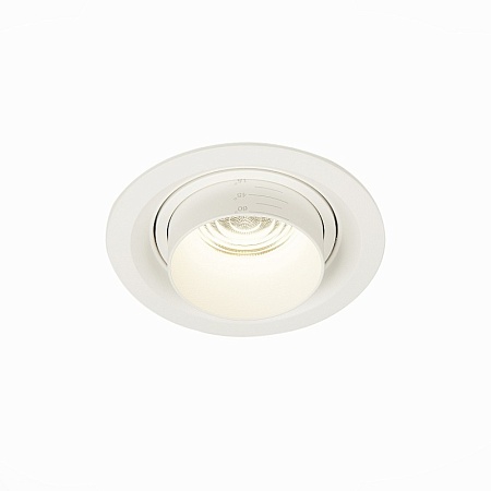 Св-к встр. Zoom Белый LED 1*12W 4000K 960Lm Ra90 15°-60° IP20 D115xH95 170-240V ST701.548.12 - фото
