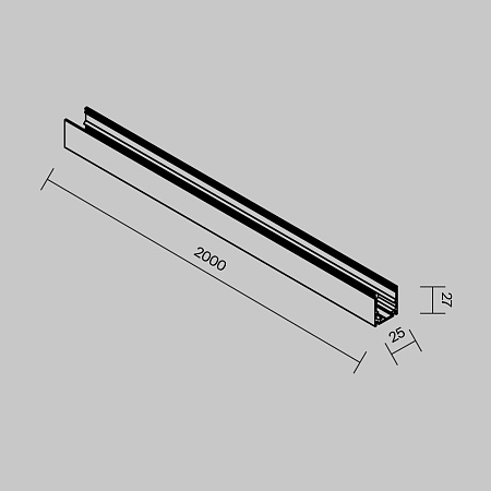 Профиль Outdoor O-TR002OH-P-B2M - фото
