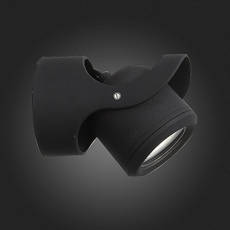 Светильник уличный настенный ST-Luce Черный/Черный, Прозрачный G5,3 1*3W SL093.401.01 - фото