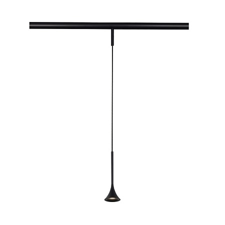 Магнитный трековый светильник Черный LED 1*5W 4000K Lm Ra>90 IP20 D70xH225 24V ST688.446.05 - фото