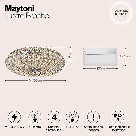 Люстра Maytoni Broche DIA902-04-N - фото