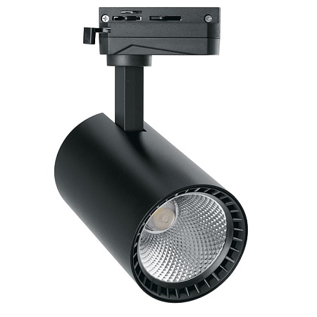 Светодиодный светильник Feron AL102 трековый однофазный на шинопровод 12W 4000K 35 градусов черный - фото