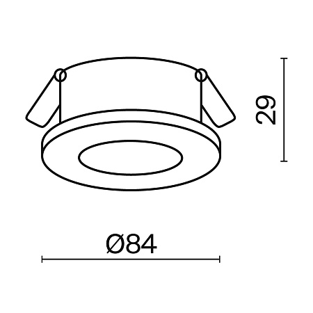 Встраиваемый светильник Technical Stark DL083-01-GU10-RD-B - фото