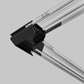 Basic System Коннектор угловой для монтажа в натяжной потолок однофазного шинопровода черный 85235/00 Elektrostandard