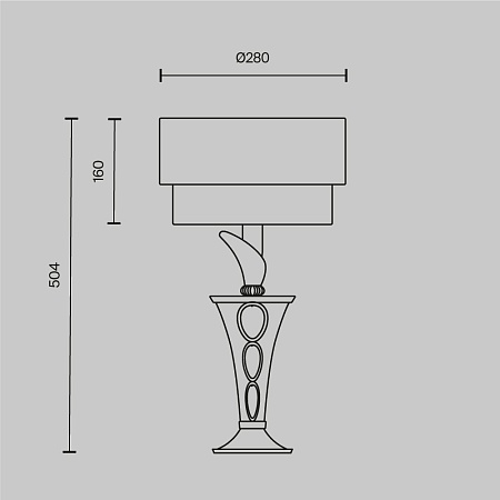 Настольный светильник Maytoni Lillian H311-11-G - фото