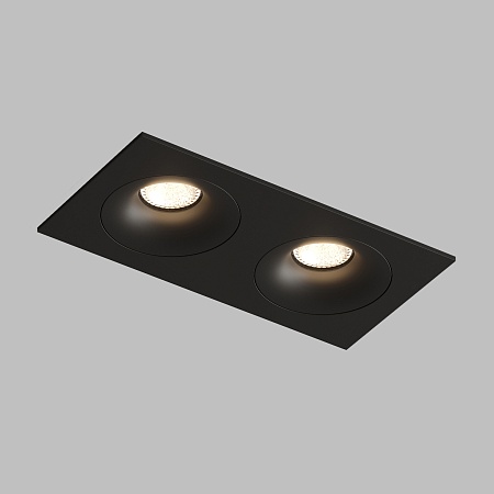 DK2122-BK Встраиваемый светильник, IP 20, 50 Вт, GU10, черный, алюминий - фото